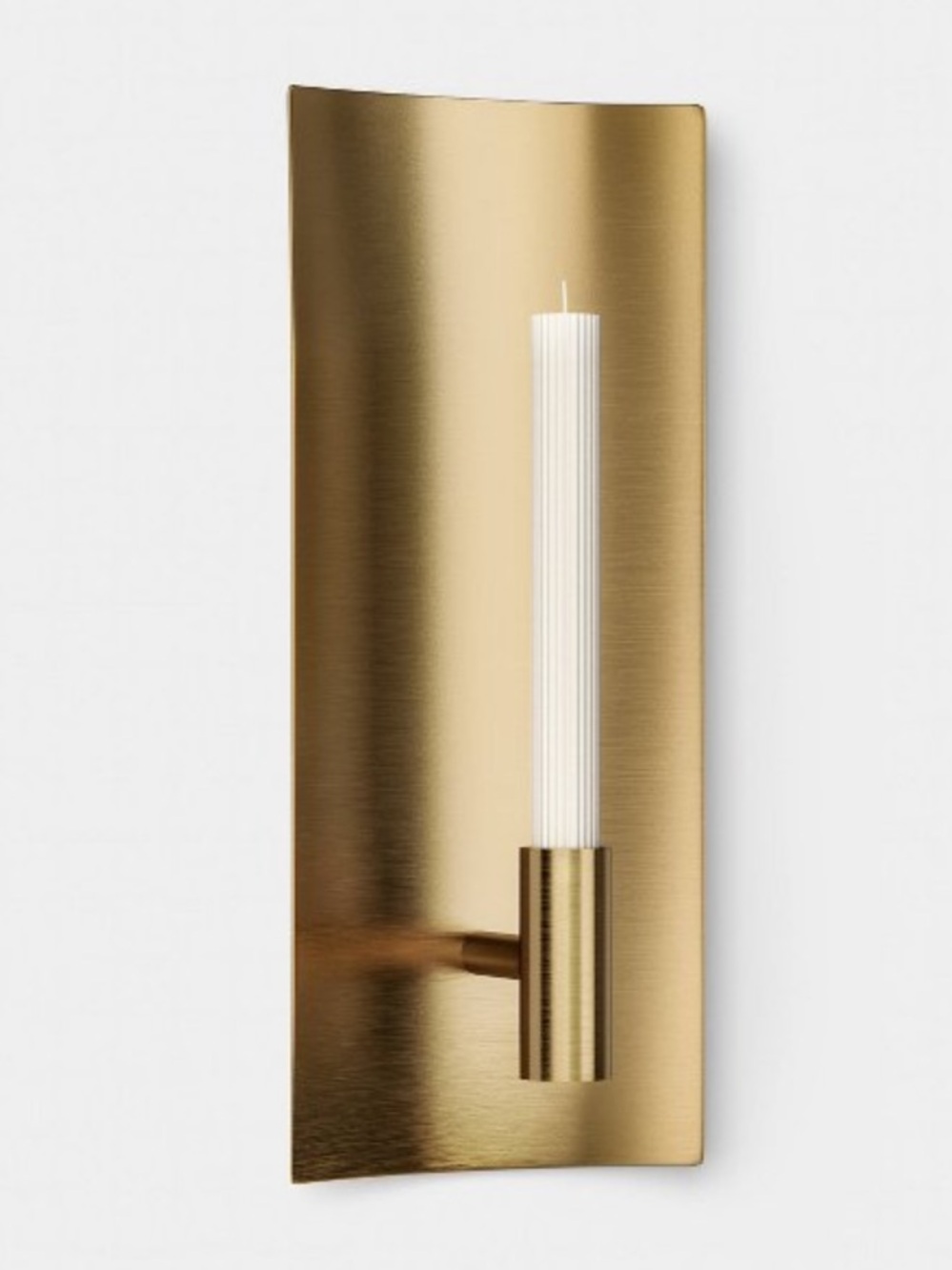 THRESHOLD NWT single metal candle sconce -gold tone
